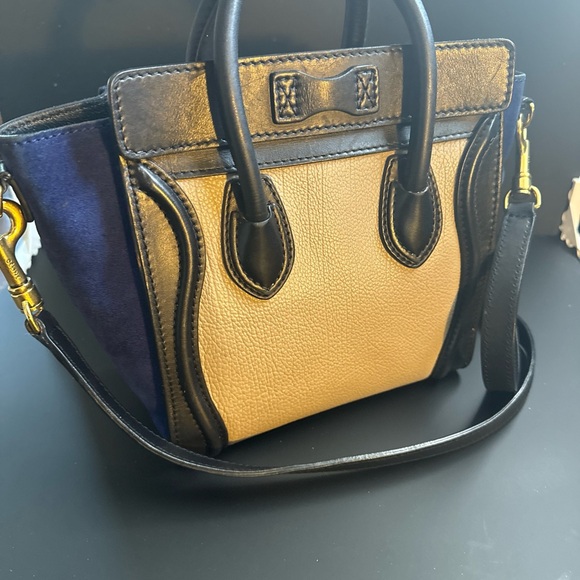 RARE Tri Color CELINE Trapeze tote - Picture 9 of 9